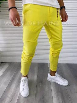 Pantaloni barbati casual galbeni cu defect E1199 O3-4.3